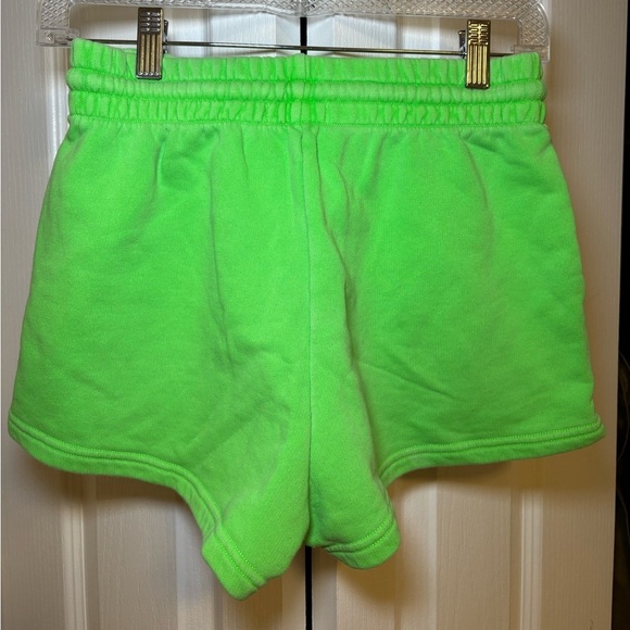 Aritzia TNA - Neon Summer Casual Green Cozy Sweat Shorts in Size S - Picture 2 of 7